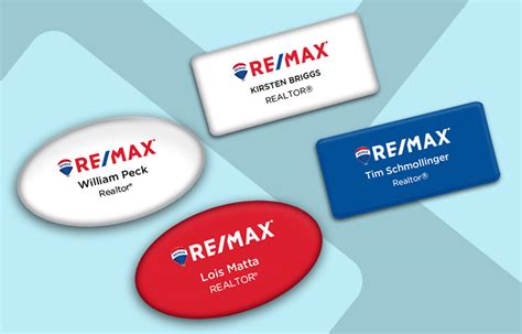 remax approved suppliers name badges.